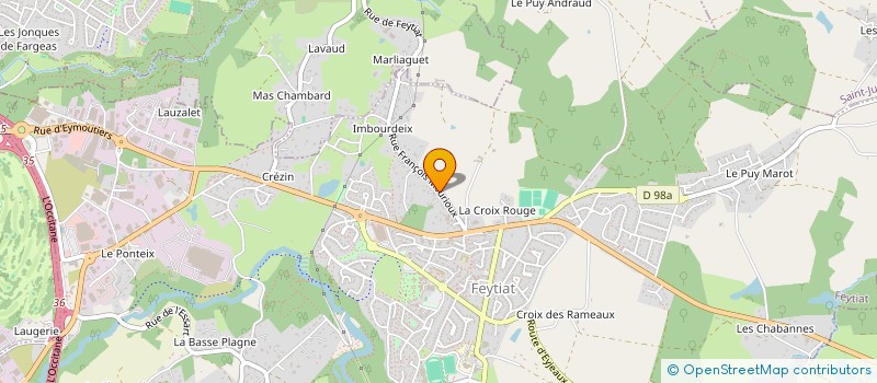 localisation de l'entreprise ICCORE  LIMOGES