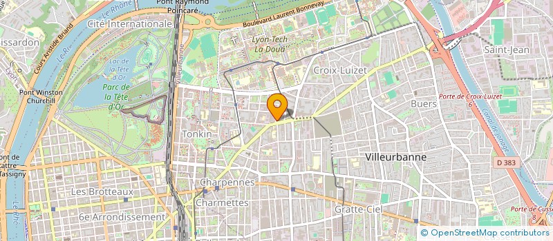 localisation de l'entreprise ICD à VILLEURBANNE