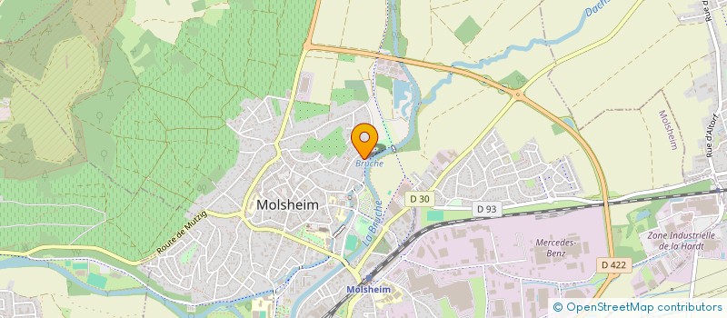 localisation de l'entreprise ICD à MOLSHEIM