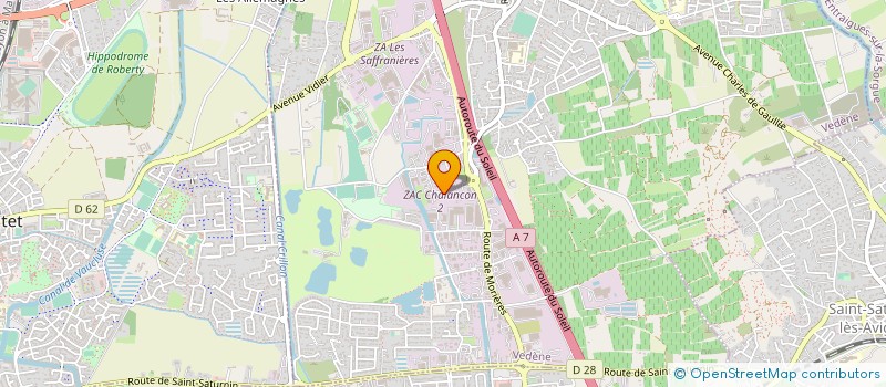 localisation de l'entreprise ICD 84  VEDENE