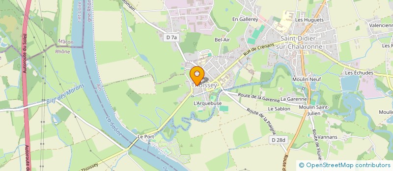 localisation de l'entreprise ICD IMPRIMES EN CONTINU ET DERIVES  THOISSEY