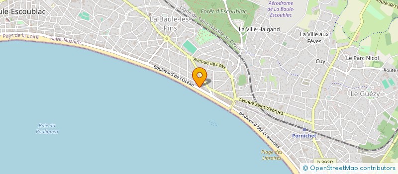 localisation de l'entreprise ICDB  LA BAULE-ESCOUBLAC