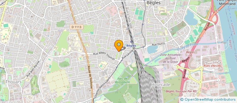 localisation de l'entreprise ICDB à BEGLES