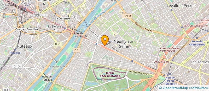localisation de l'entreprise ICDEV à NEUILLY-SUR-SEINE