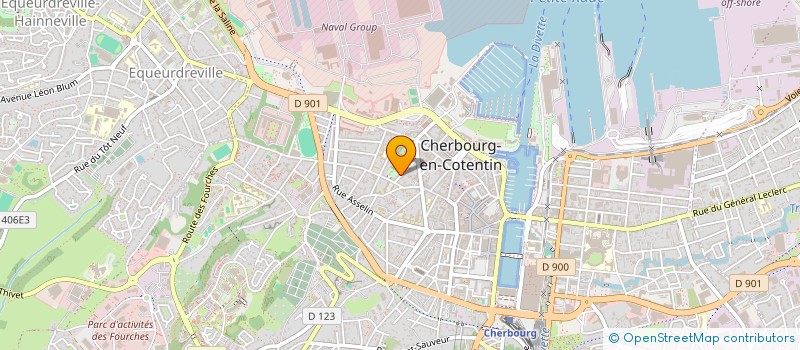 localisation de l'entreprise ICDR CONSTRUCTION à CHERBOURG-EN-COTENTIN