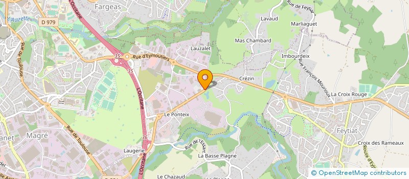localisation de l'entreprise ICE à FEYTIAT