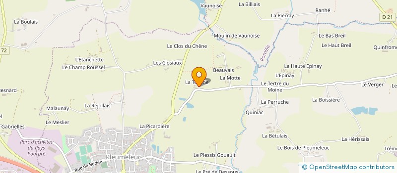 localisation de l'entreprise ICE à BEDEE