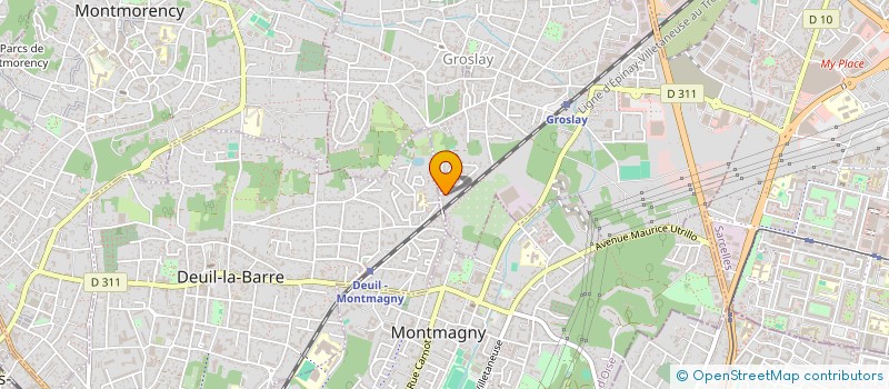 localisation de l'entreprise ICE  GROSLAY