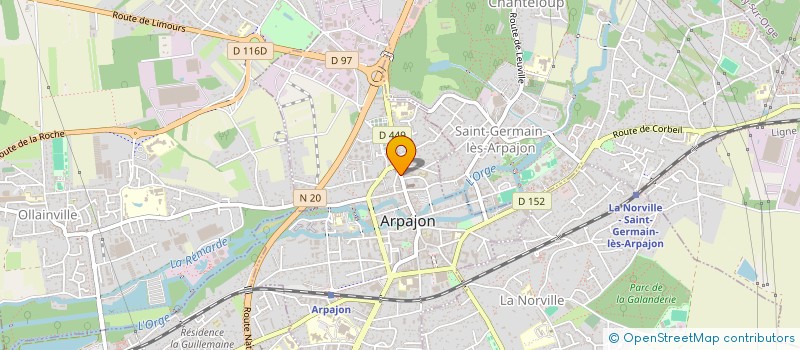 localisation de l'entreprise ICE EXPRESS à ARPAJON