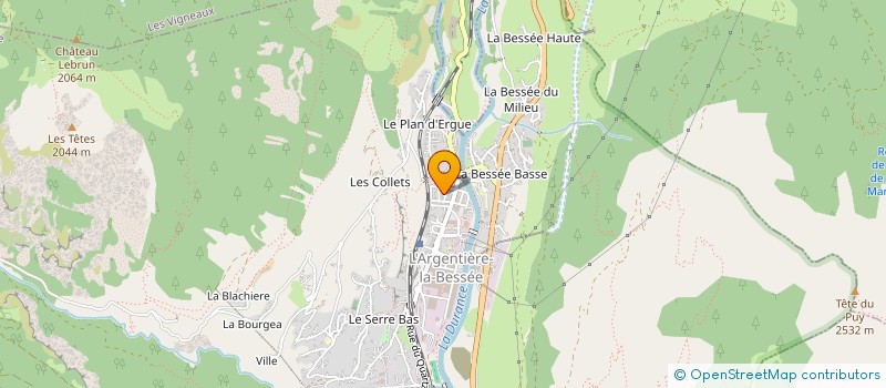 localisation de l'entreprise ICE-FALL.COM à L'ARGENTIERE-LA-BESSEE
