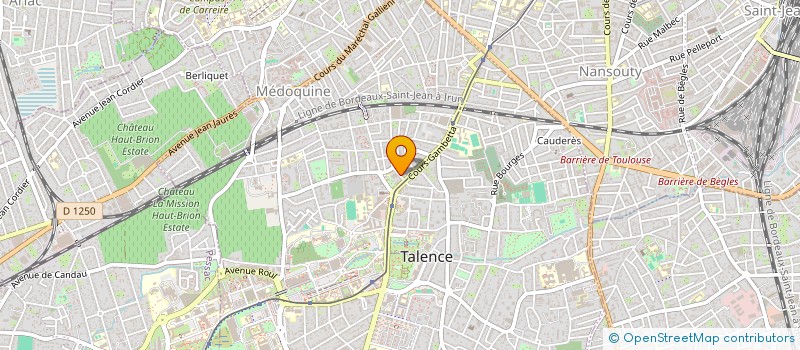 localisation de l'entreprise ICE FAMILY LYON à TALENCE