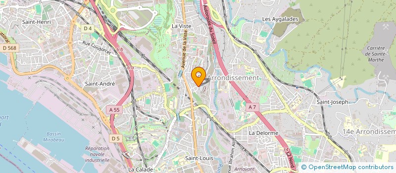 localisation de l'entreprise ICE INDUSTRY  MARSEILLE