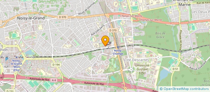 localisation de l'entreprise ICE INSERTIONS CREATIONS EMPLOYABILITE à NOISY-LE-GRAND