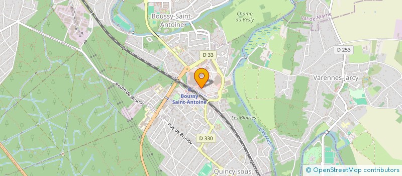 localisation de l'entreprise ICE OPTIQUE  QUINCY-SOUS-SENART