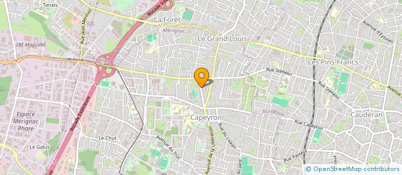 localisation de l'entreprise ICE QUEENS  MERIGNAC