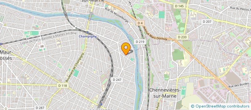 localisation de l'entreprise ICE-T HOLDING à SAINT-MAUR-DES-FOSSES