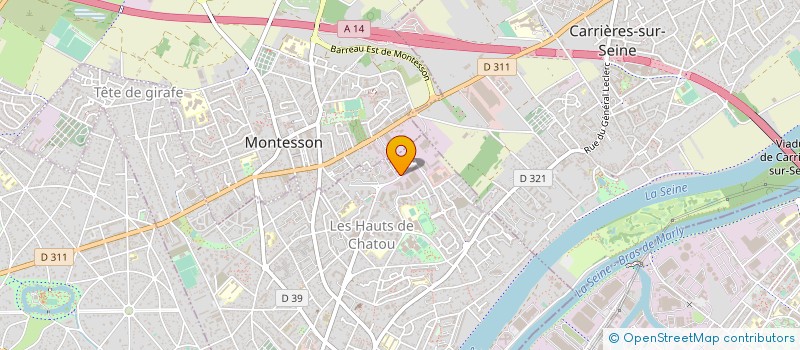 localisation de l'entreprise ICEB SAS à CHATOU