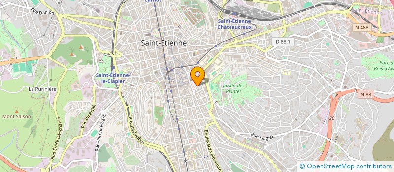 localisation de l'entreprise ICEBERG à SAINT-ETIENNE