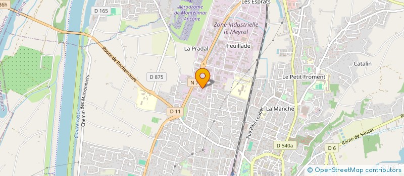 localisation de l'entreprise ICEBERG  MONTELIMAR