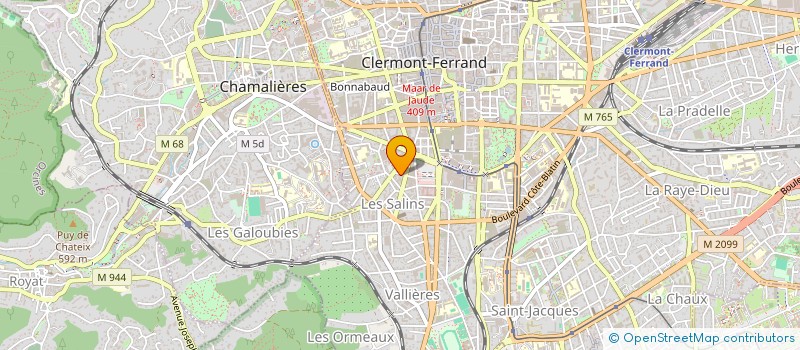 localisation de l'entreprise ICEBERG THEATRE  CLERMONT-FERRAND