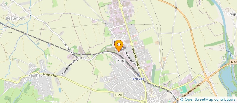 localisation de l'entreprise ICEBO  BRIOUDE