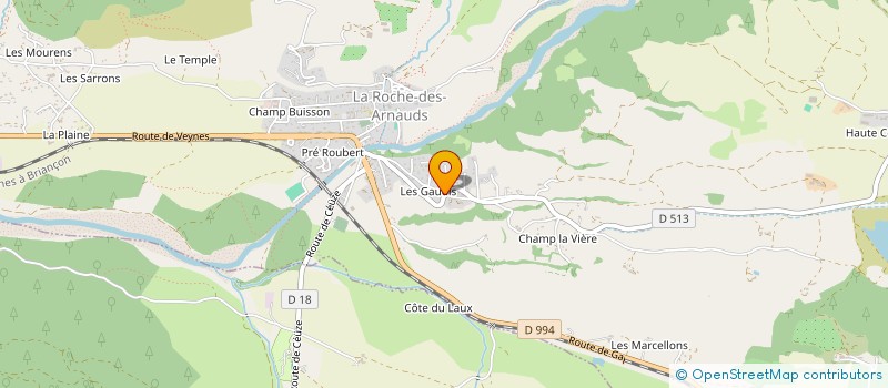 localisation de l'entreprise ICEBOY  ASPRES-SUR-BUECH