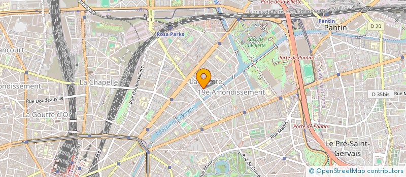 localisation de l'entreprise ICEM 75  PARIS