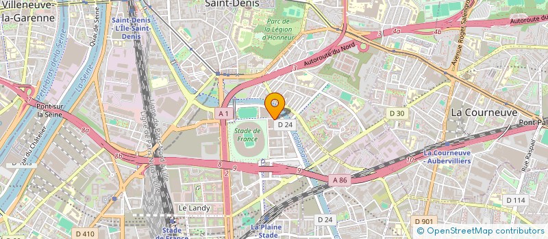 localisation de l'entreprise ICEM- PEDAGOGIE FREINET 93 à SAINT-DENIS