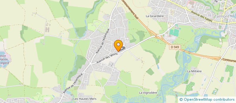 localisation de l'entreprise ICEO à TALMONT-SAINT-HILAIRE