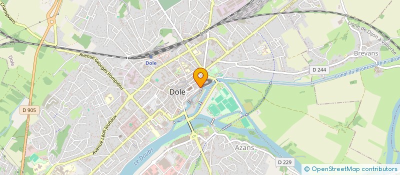 localisation de l'entreprise ICEP GROUPE à DOLE