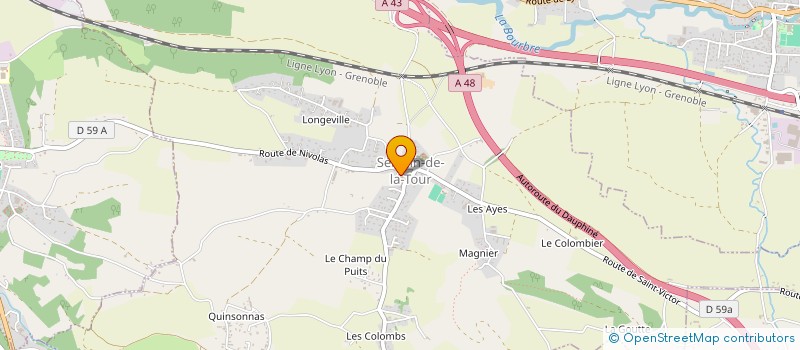 localisation de l'entreprise ICERENTO  SEREZIN-DE-LA-TOUR