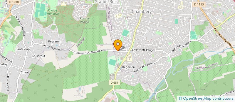 localisation de l'entreprise ICERNS à VILLENAVE-D'ORNON