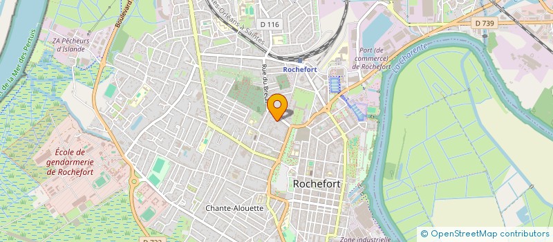 localisation de l'entreprise ICERP  ROCHEFORT