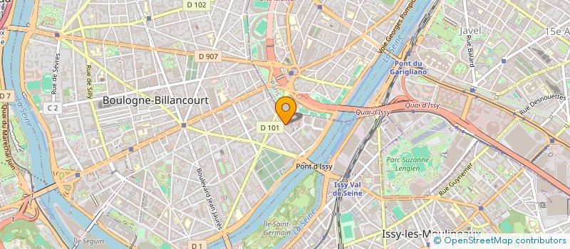 localisation de l'entreprise ICET à BOULOGNE-BILLANCOURT