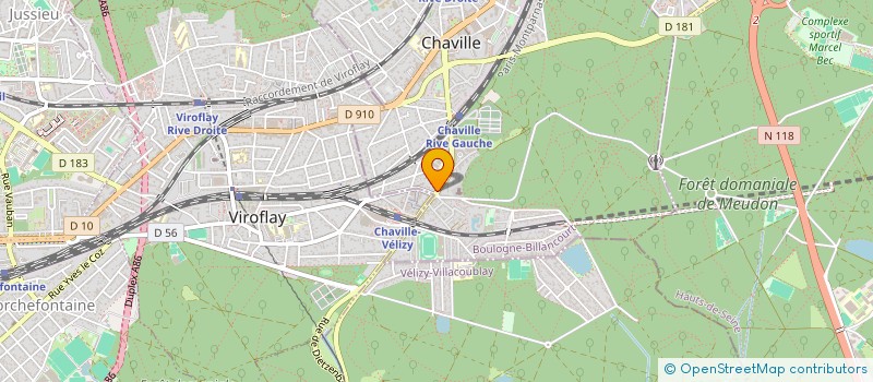 localisation de l'entreprise ICF CONSULTANTS à CHAVILLE