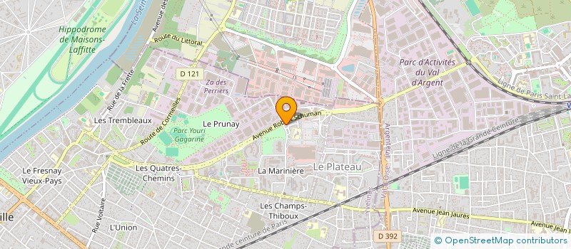 localisation de l'entreprise ICF CONSULTING à SARTROUVILLE