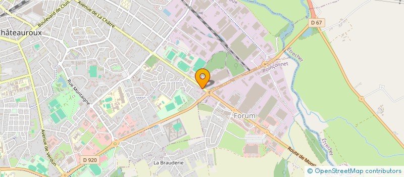 localisation de l'entreprise ICF PERFORMANCE à CHATEAUROUX