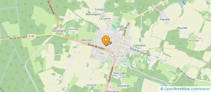 localisation de l'entreprise ICG 40  GABARRET