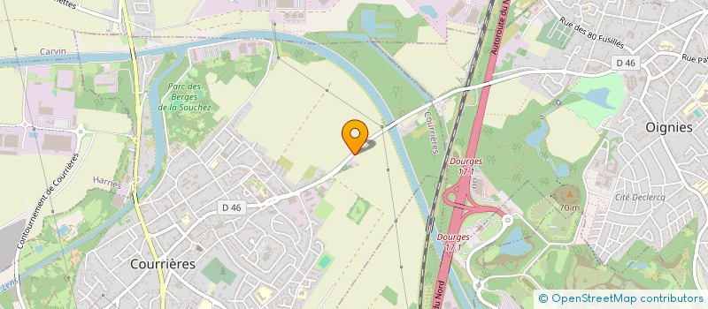 localisation de l'entreprise ICG INCENDIE CONTRACTANT GENERAL  COURRIERES
