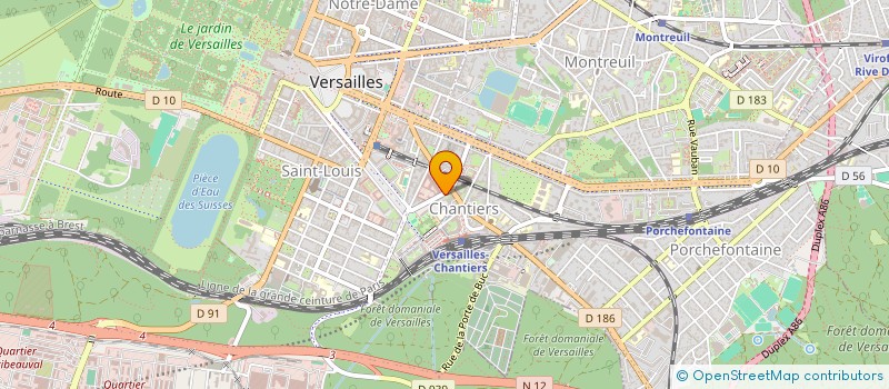 localisation de l'entreprise ICH MECHANT STUDIO à VERSAILLES