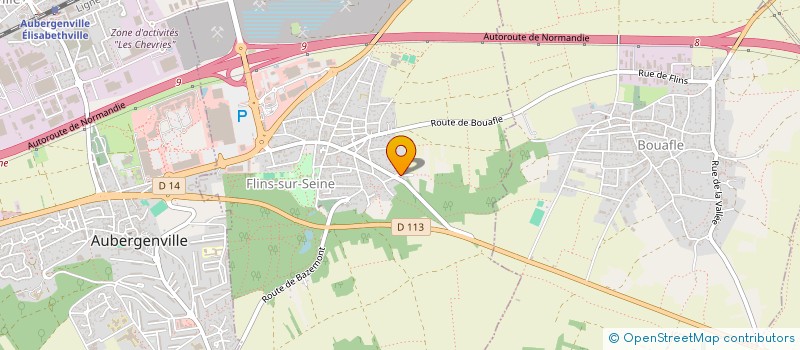 localisation de l'entreprise ICH-TECH  FLINS-SUR-SEINE