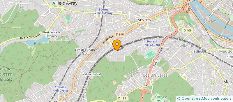 localisation de l'entreprise ICHAC CONSULTING à SEVRES