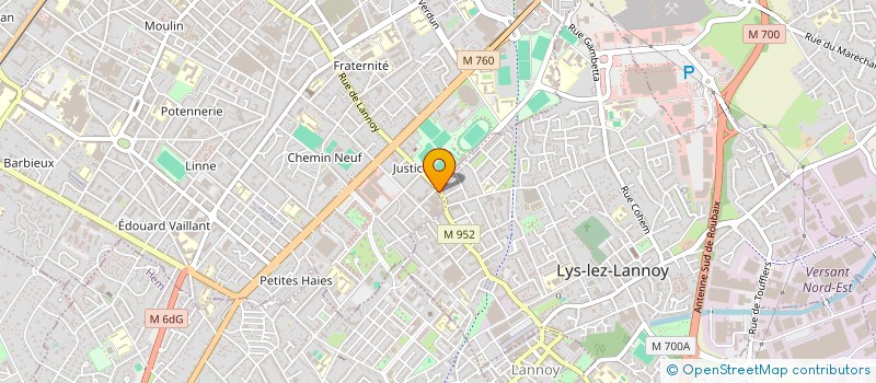 localisation de l'entreprise ICHTUS IT à ROUBAIX