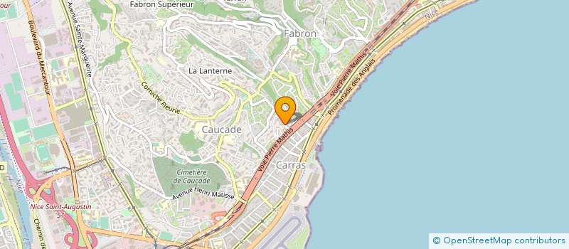 localisation de l'entreprise ICHTUS NICE COTE D AZUR à NICE