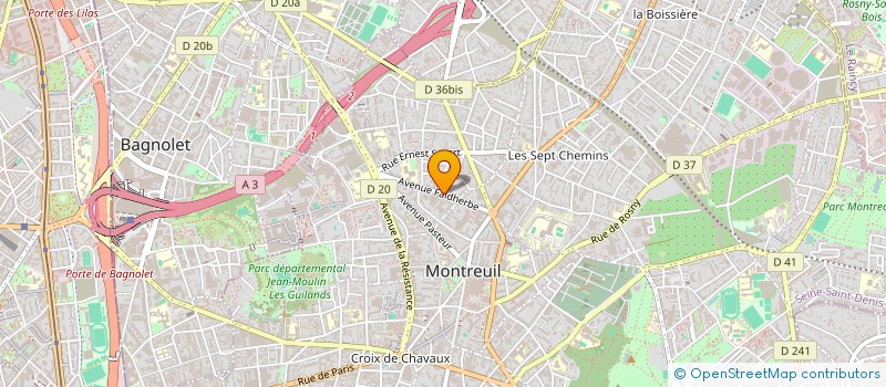 localisation de l'entreprise ICI à MONTREUIL