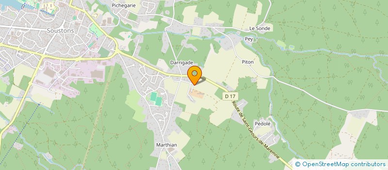 localisation de l'entreprise ICI: à SOUSTONS