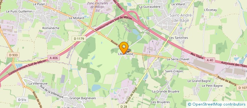 localisation de l'entreprise ICI C'EST LA FRITERIE à CROTTET