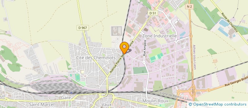 localisation de l'entreprise ICI C'EST LE SCORPION à LAON