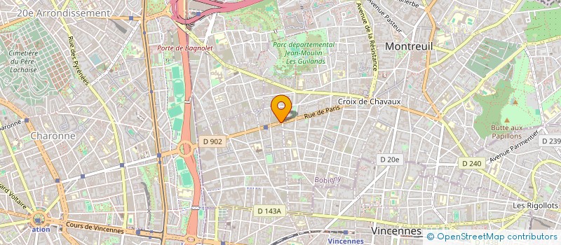 localisation de l'entreprise ICI.C.PAPARI à MONTREUIL