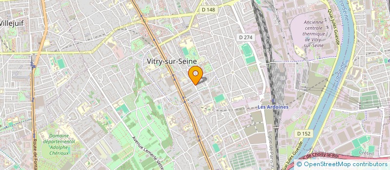 localisation de l'entreprise ICI CA PAPOTE à VITRY-SUR-SEINE